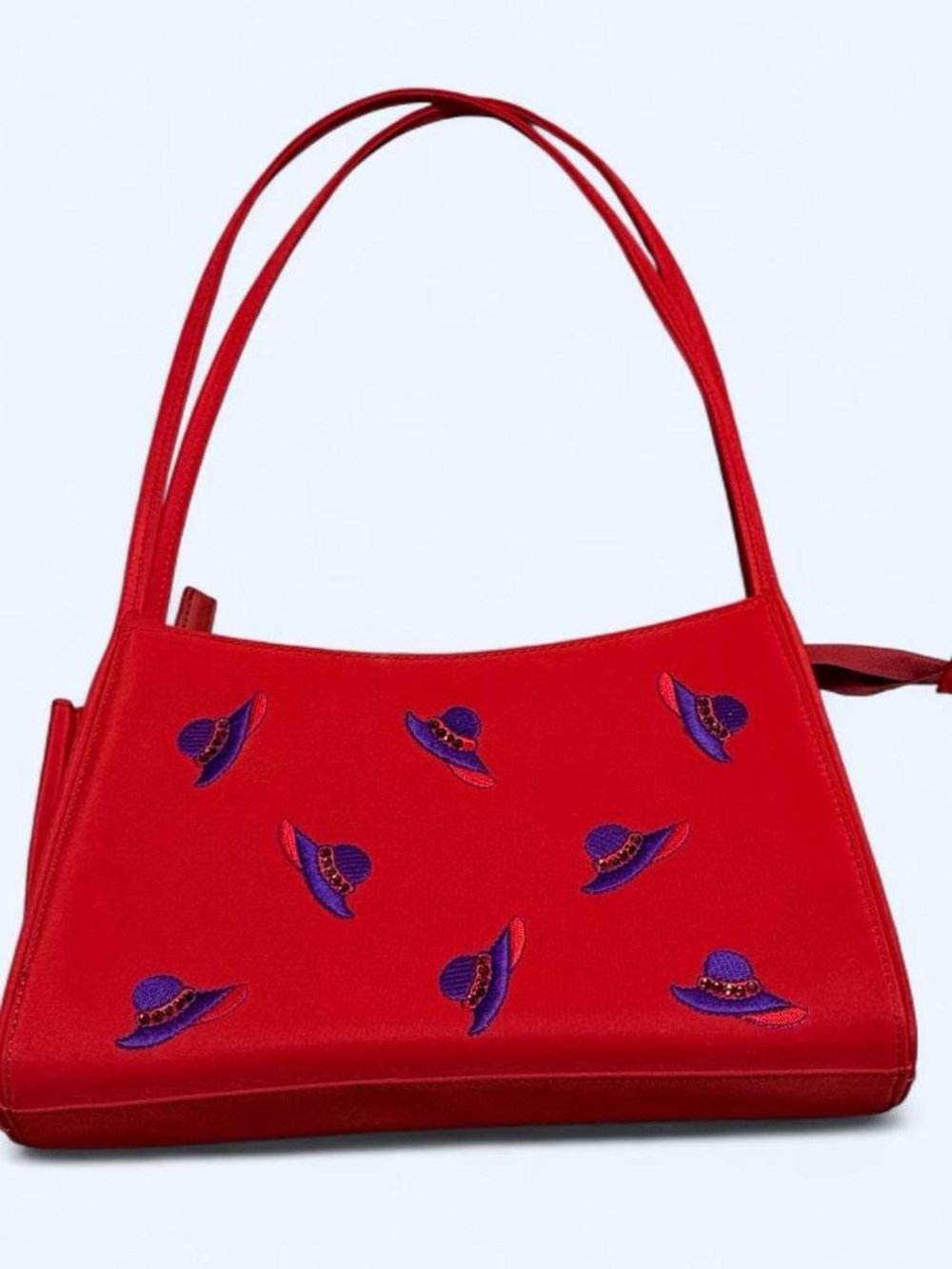 Vintage 90’s Sandol Red Hat Society shoulder bag